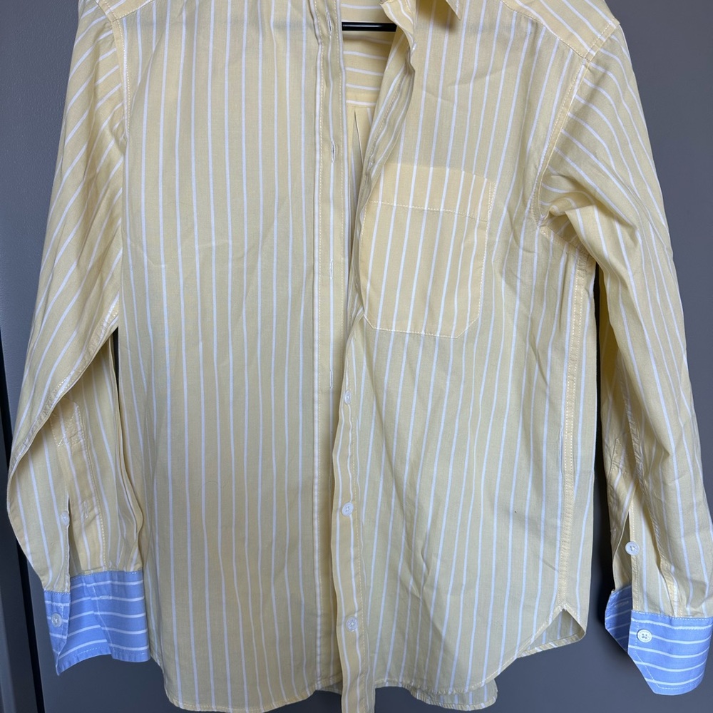 Zadig and Voltaire Yellow Striped Women’s Morning Shirt